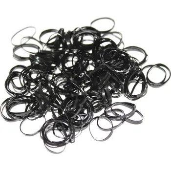 NaVlas.cz Gumičky silikonové černé cca 220ks GU01000-021