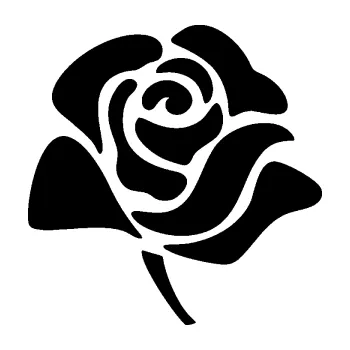 Samolepící dekorace SAMOLEPKA Růže 009 pravá (01 - černá) NA AUTO, NÁLEPKA, FÓLIE, POLEP, TUNING, VLASTNÍ TEXT, TISK, AUTOSAMOLEPKY.cz, POLEPY, OBRÁZEK, LOGO, SAMOLEPKY