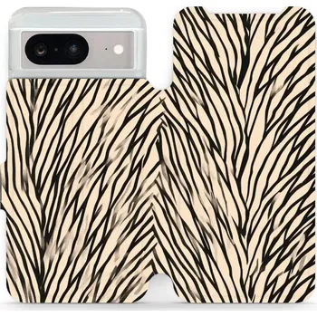 Pouzdro na mobilní telefon Flipové pouzdro Mobiwear - Google Pixel 8 - VA52S V koruně stromu (Knížkové flip pouzdro, obal, kryt na mobil Google Pixel 8 - VA52S V koruně stromu, materiál Umělá kůže + TPU - ochrana 360°, stojánek, silikonová vanička, magnetické zavírání)