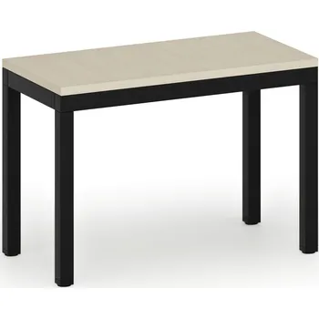 B2B Partner Šatní lavice, sedák - lamino, délka 600 mm, černé nohy, bříza