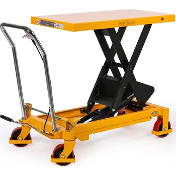 Dílna B2B Partner Pojezdový hydraulický zvedací stůl TF, nosnost 1000 kg, zdvih 990 mm