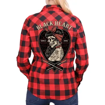 Dámská košile košile dámská BLACK HEART - LENY - RED - S