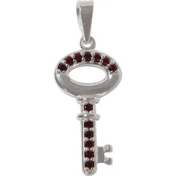 Přívěsek Český granát přívěsek stříbrný 141418