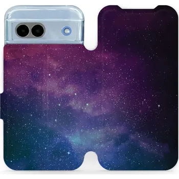 Pouzdro na mobilní telefon Flipové pouzdro Mobiwear - Google Pixel 8A - V147P Mlhovina (Knížkové flip pouzdro, obal, kryt na mobil Google Pixel 8A - V147P Mlhovina, materiál Umělá kůže + TPU - ochrana 360°, stojánek, silikonová vanička, magnetické zavírání)