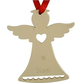 Vánoční ozdoba Ozdoba MagicHome Vianoce, Anjel NOEL, závesná, bal. 5 ks