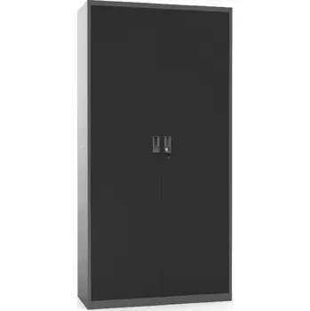 B2B Partner Dílenská plechová skříň HOBBY III, 1800 x 900 x 380 mm, 4 police, tmavě šedá