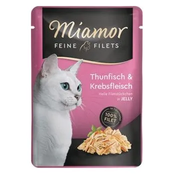 Krmivo pro kočku Miamor Cat Filet kapsa tuňák+krab v želé 100g