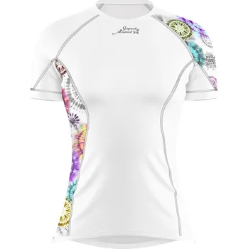 Dámské funkční triko krátký rukáv HIPPIE bílá Bamboo Ultra