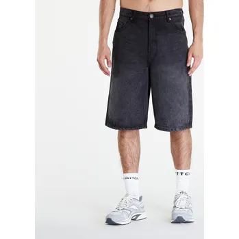 Pánské kraťasy Šortky Urban Classics 90's Heavy Denim Shorts Black Washed 40