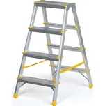 B2B Partner Oboustranné hliníkové schůdky ALVE EUROSTYL, 2x4 stupně, výška 0,84 m