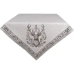 Béžový bavlněný ubrus s jeleny Gentle Wilderness - 100*100cm