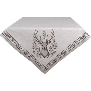 Papírový ubrousek Béžový bavlněný ubrus s jeleny Gentle Wilderness - 100*100cm