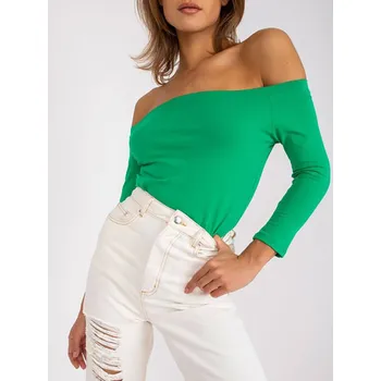 Dámská košile Zelená dámská bavlněná halenka s odhalenými rameny (4692) odstíny zelené XL (42)