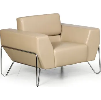 Sedací souprava B2B Partner Kožené křeslo SPIDER, béžová