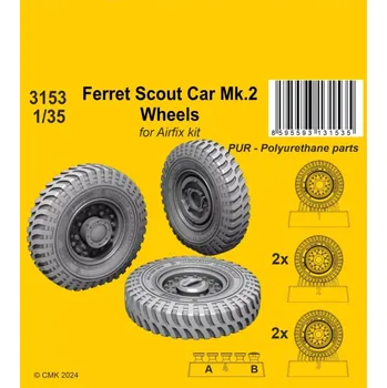 Plastikový model CMK 1/35 Ferret Scout Car Mk.2 Wheels (AIRFIX)