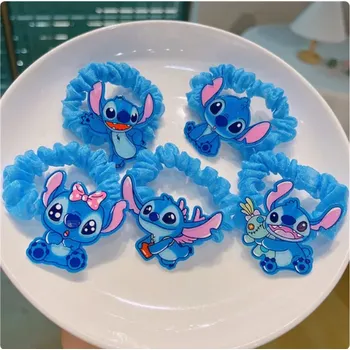 Lilo & Stitch Dívčí sponky/gumičky do vlasů s postavičkou "Stitch" Počet ks: 5 ks (dle obrázku), Varianta: gumička do vlasů 2