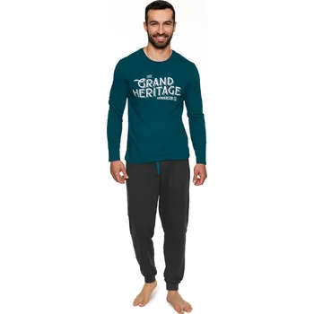 Pánské pyžamo Pánské pyžamo 40021 Brand turquise - HENDERSON tyrkysová XL