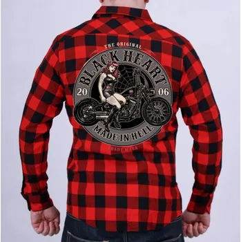 Pánská košile košile pánská BLACK HEART - EMBER - RED - XXL
