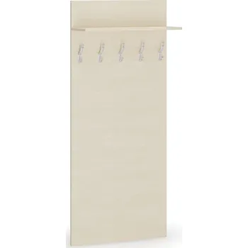 Věšák B2B Partner Věšáková stěna PRIMO, 5 háčků, police, bříza