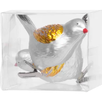 Vánoční ozdoba Ozdoba MagicHome Vianoce, 2 ks, vtáčiky, na vianočný stromček, 11 cm