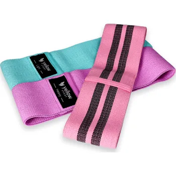 Textilní odporová guma sada 3 ks Booty band pro efektivní trénink