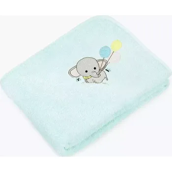 Dětský ručník LILI - sloník - mintový - 30x50