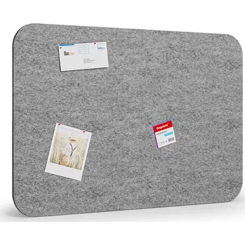 B2B Partner Akustická nástěnka 120x80 cm, kulaté rohy, šedá