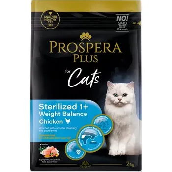 Krmivo pro kočku Krmivo Prospera Plus Sterilized 1+ Chicken Weight Balance 2kg