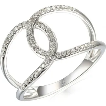 Prsten Gems, Diamantový prsten Emory, bílé zlato s brilianty, vel. 55, prům. 17.5 mm, 585-38-1-8036.1B00.0.55.HSISC.000