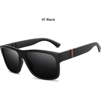 Polarizační sluneční brýle značkové vintage módní - 07 Černá