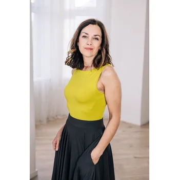 Bamboo tílko Amabile hořčicové Velikost: XL