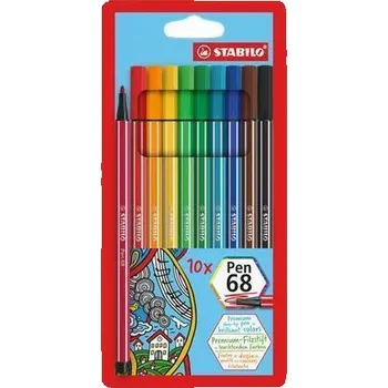 Fixy Pen 68, 10 barev, 1mm, STABILO