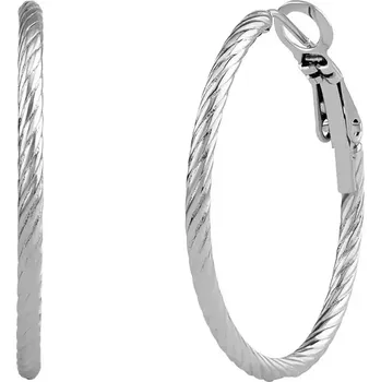 Náušnice Kruhové ocelové náušnice Shiva 30mm KMM98773