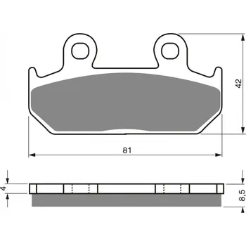 Brzdová destička Brzdové destičky GOLDFREN 025 AD
