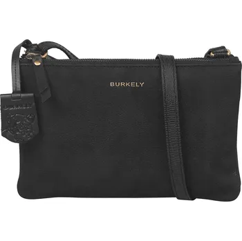 Kabelka Dámská crossbody kožená kabelka Burkely Laura - černá