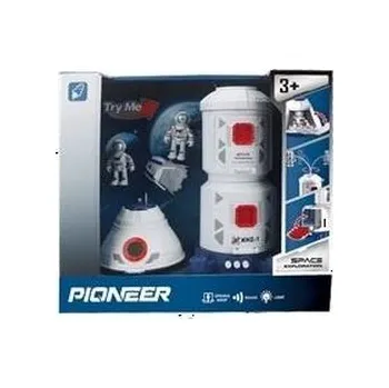 Hra na zahradu Stacja kosmiczna z kosmonautami