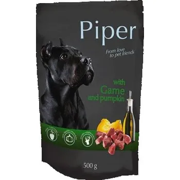Krmivo pro psa NEW PIPER se zvěřinou a dýní, kapsička pro psy 500 g