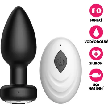 Anální kolík VšeNaSex.cz Silikonvý anální kolík USB Silicone Anal Plug