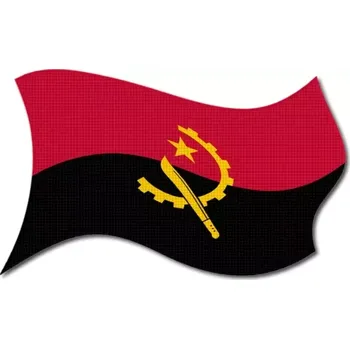 Vlajka Pelisport Angolská vlajka vlající