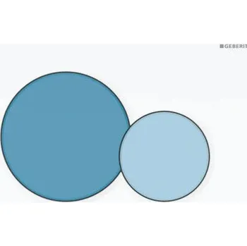 Geberit Sigma01 ovládací tlačítko, pro 2 množství splachování, pro dětské WC, bílá, oceán/ světle modrá (115.770.SX.5)