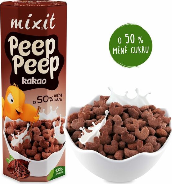 Mixit BIO Cereálie Peep Peep – Kakao