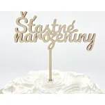 Balonky Praha Dřevěný zápich na dort…