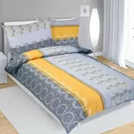 Bellatex Krepové povlečení Kroužky, 140 x 200 cm, 70 x 90 cm 110170589