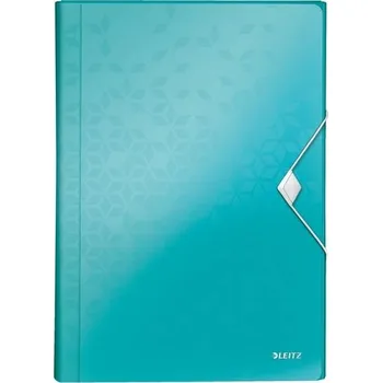 Aktovka s přihrádkami Leitz WOW, PP, ledově modrá