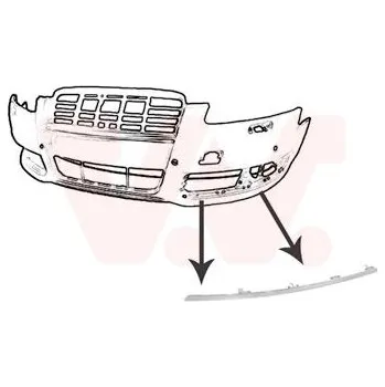 Lišta karosérie Ozdobná / ochranná lišta, nárazník VAN WEZEL 0340581