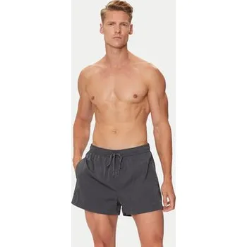 Pánské plavky Calvin Klein Swimwear Plavecké šortky KM0KM01048 Šedá Regular Fit S