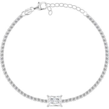 Náramek Brilio Silver Třpytivý stříbrný náramek s kubickými zirkony BRC141W + 2 měsíce na vrácení zboží