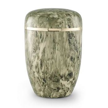 Smuteční dekorace Kovová urna Marmore - Zelená