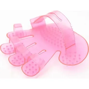 Kartáč pro zvířata Rukavice na vyčesávání srsti | vyčesávací rukavice - Růžová