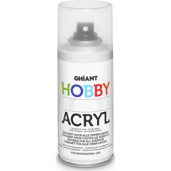 Speciální výtvarná barva Ghiant - Hobby akrylová barva ve spreji - 150 ml - bílá